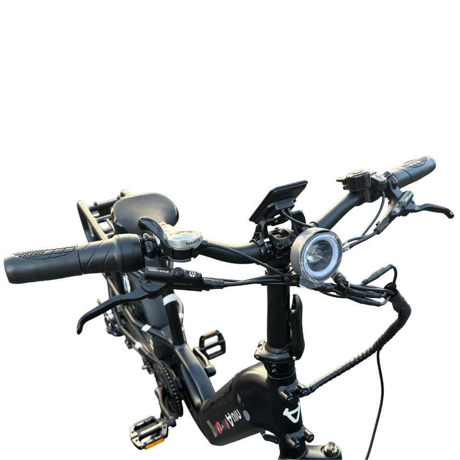 AB Bikes E-Bike NIU Utility 100 in black – front view