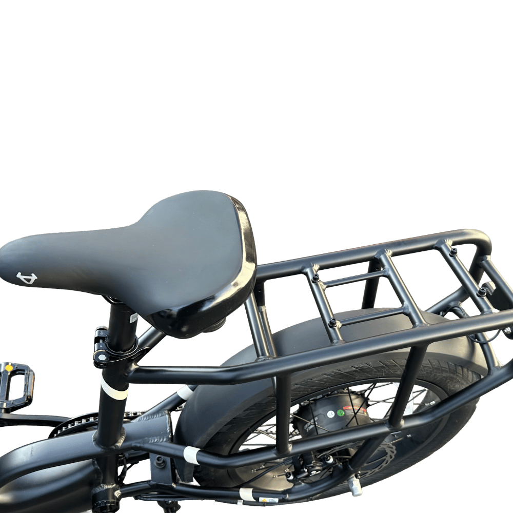 AB Bikes E-Bike NIU Utility 100 in black – rear rack view