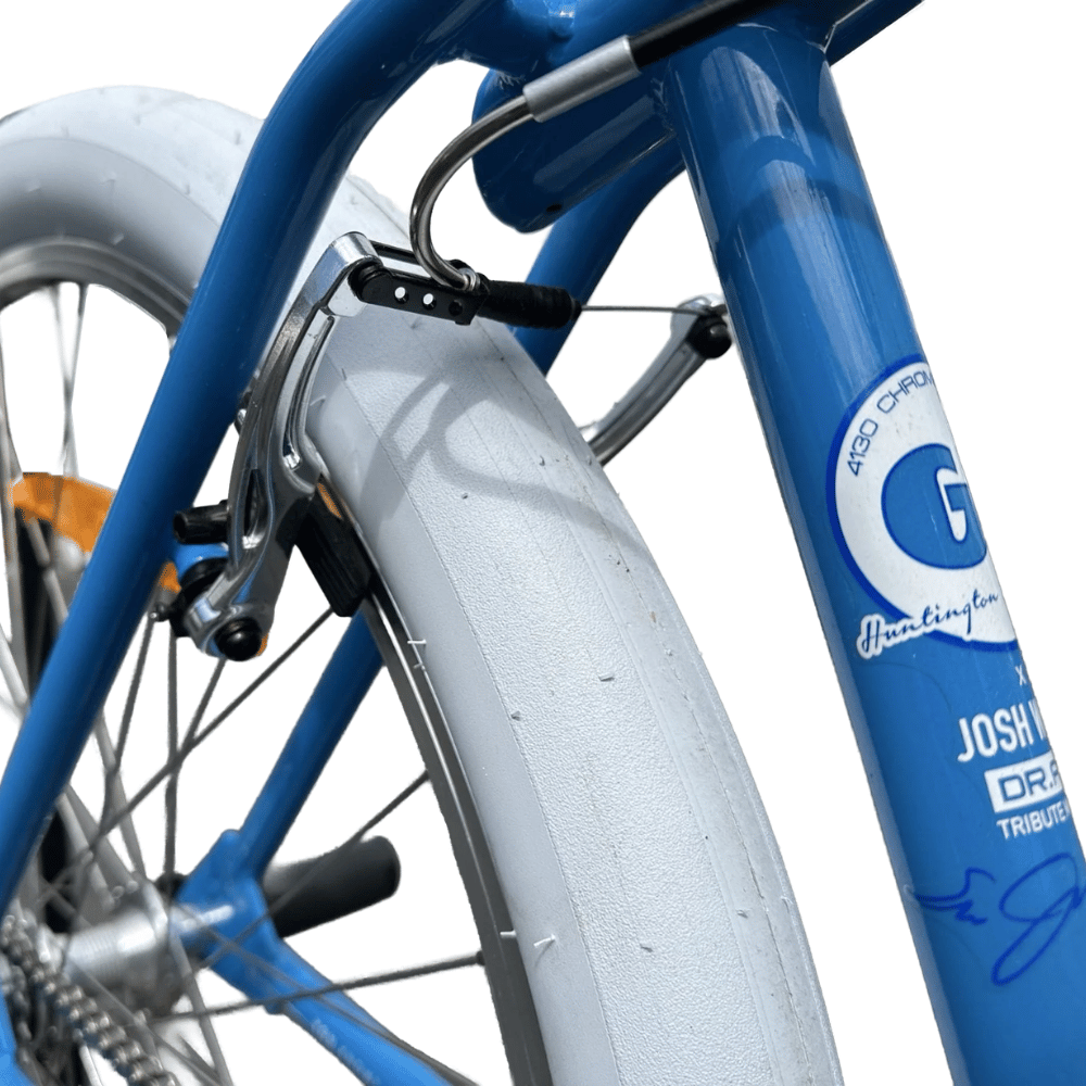 AB Bikes BMX GT Pro Performer Heritage BLU in blue – rear wheel view