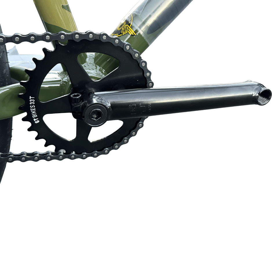 AB Bikes BMX Pro Series Heritage CMO O/ GT in green – foot pedal view