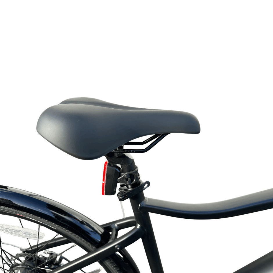 AB Bikes Electric Assist Bike Rover X/Y in black – seat tube view