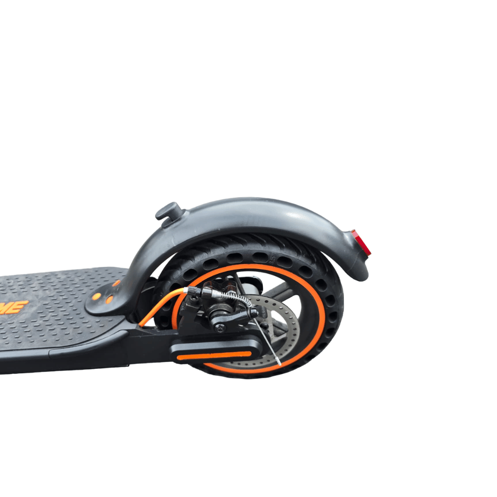 AB Bikes E-Scooter S1 Love Home in black – rear wheel view