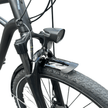 AB Bikes Electric Assist Bike S2 Dual Torque Sensor in black – bike light view