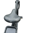 AB Bikes Electric Assist Bike S2 Dual Torque Sensor in black – bike seat view