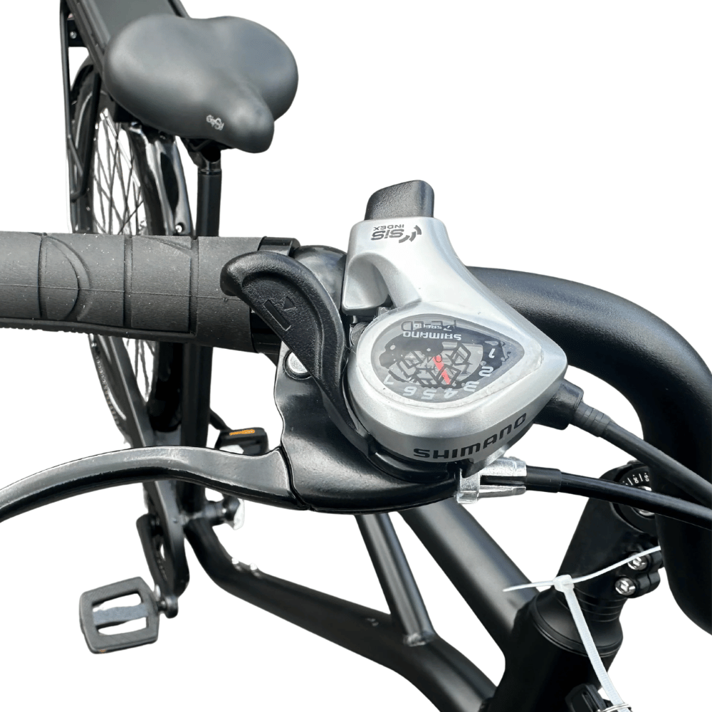AB Bikes Electric Assist Bike S2 Dual Torque Sensor in black – gearing view