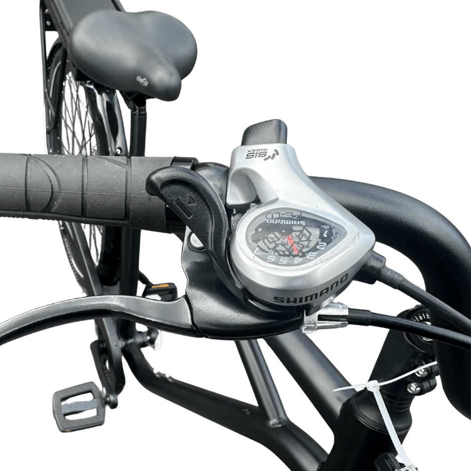 AB Bikes Electric Assist Bike S2 Dual Torque Sensor in black – gearing view