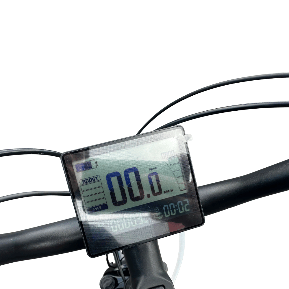 AB Bikes Electric Assist Bike S2 Dual Torque Sensor in black – screen view