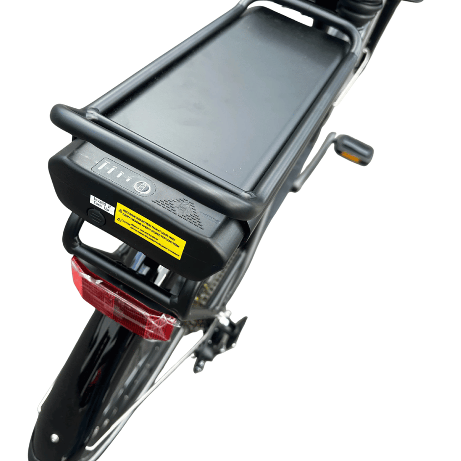 AB Bikes Electric Assist Bike S2 Dual Torque Sensor in black – battery view