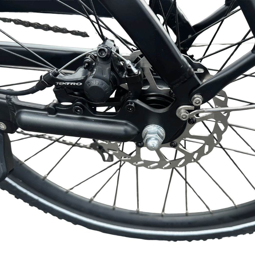 AB Bikes Electric Assist Bike S2 Dual Torque Sensor in black – motor view