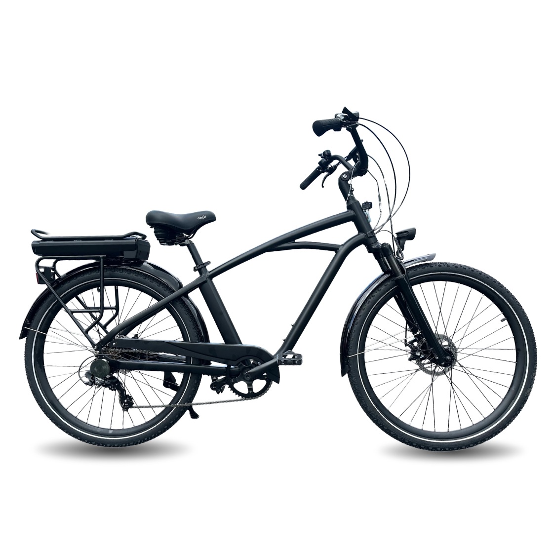 AB Bikes Electric Assist Bike S2 Dual Torque Sensor in black – side view