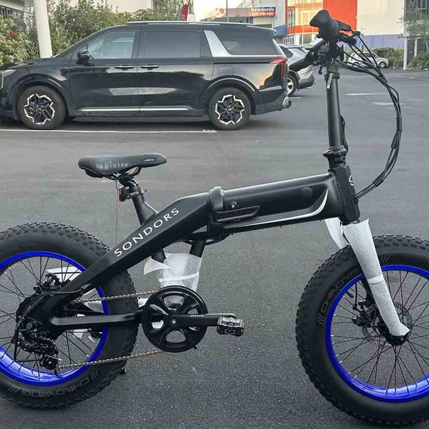 SONDORS-FoldX-Folding-E-Bike-Fat-Tyre-20x4.0 side- AB Bikes Auckland NZ