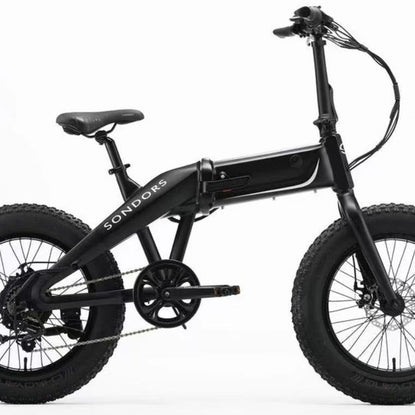 AB Bikes Electric Assist Bike SONDORS Fold X in black – side view