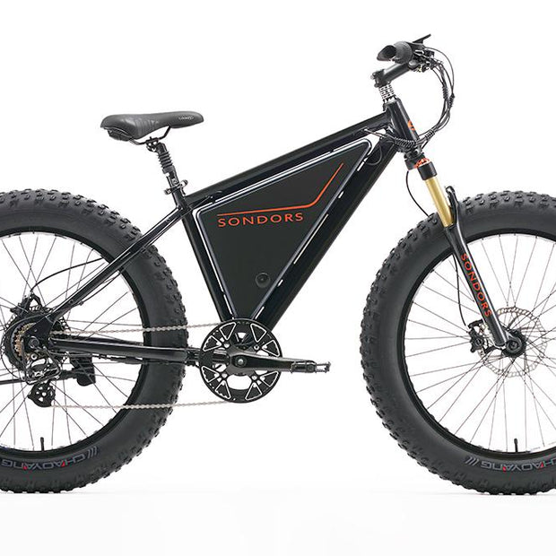 AB Bikes Electric Mountain Bike SONDORS XS in black – side view
