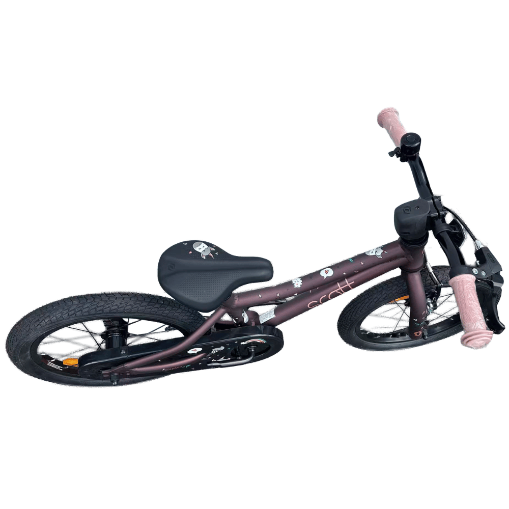 AB Bikes Kid Bike Scott Roxter 16 in purple – top view