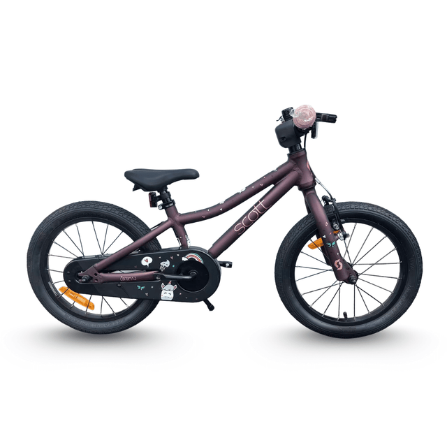 AB Bikes Kid Bike Scott Roxter 16 in purple – side view