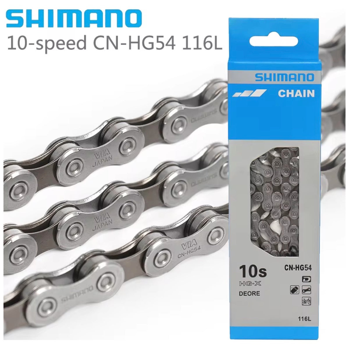Shimano HG54 10-Speed Chain – 116 Links– AB Bikes Auckland NZ