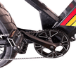 AB Bikes Electric Mountain Bike SONDORS MadMods in black – foot pedal view