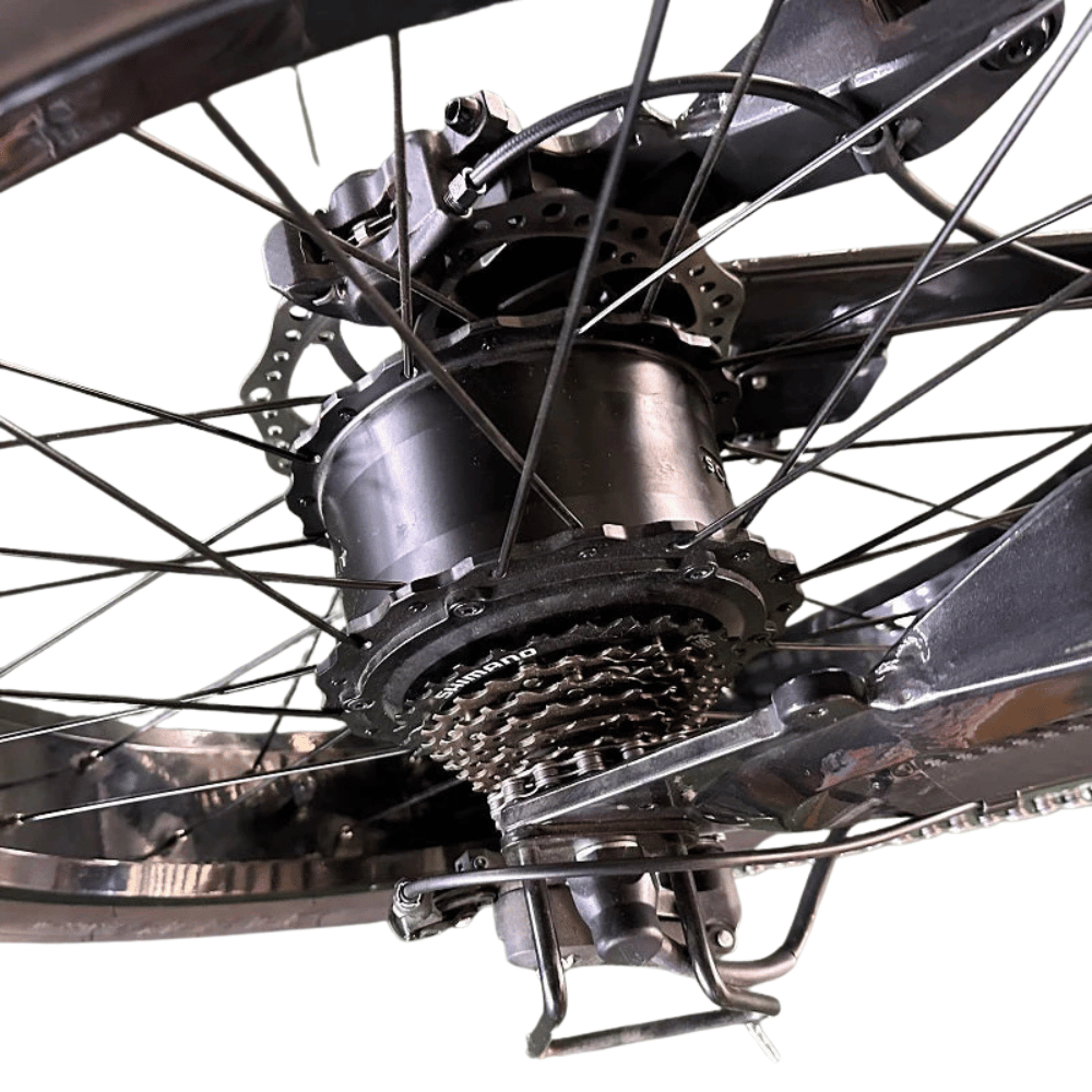 AB Bikes Electric Mountain Bike SONDORS MadMods in black – motor view
