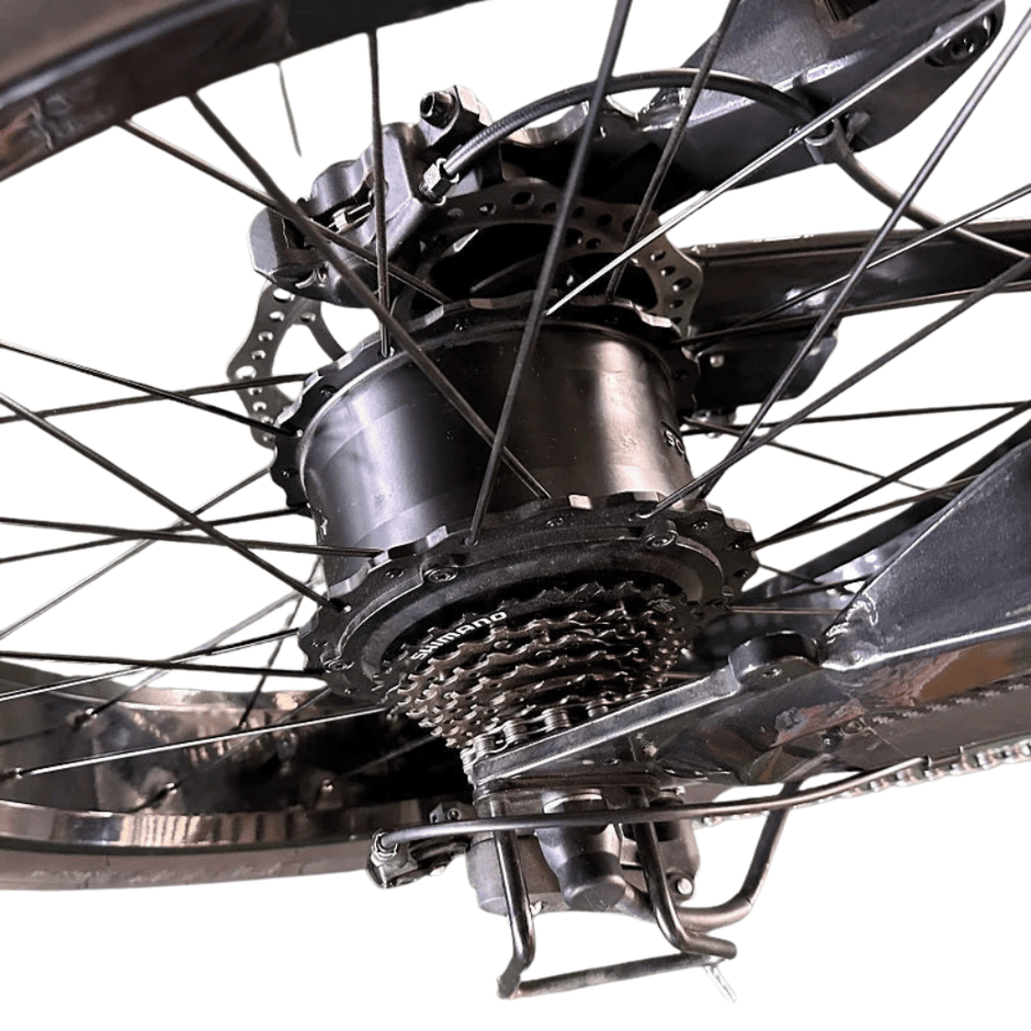 AB Bikes Electric Mountain Bike SONDORS MadMods in black – motor view