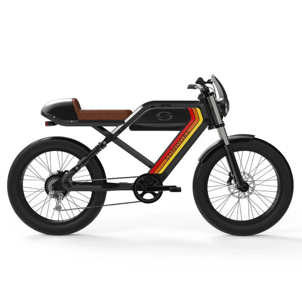 AB Bikes Electric Mountain Bike SONDORS MadMods in red – side view