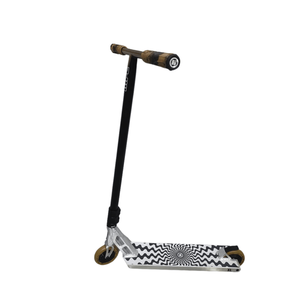 AB Bikes Scooter Hipe XL in silver&brown – left side view