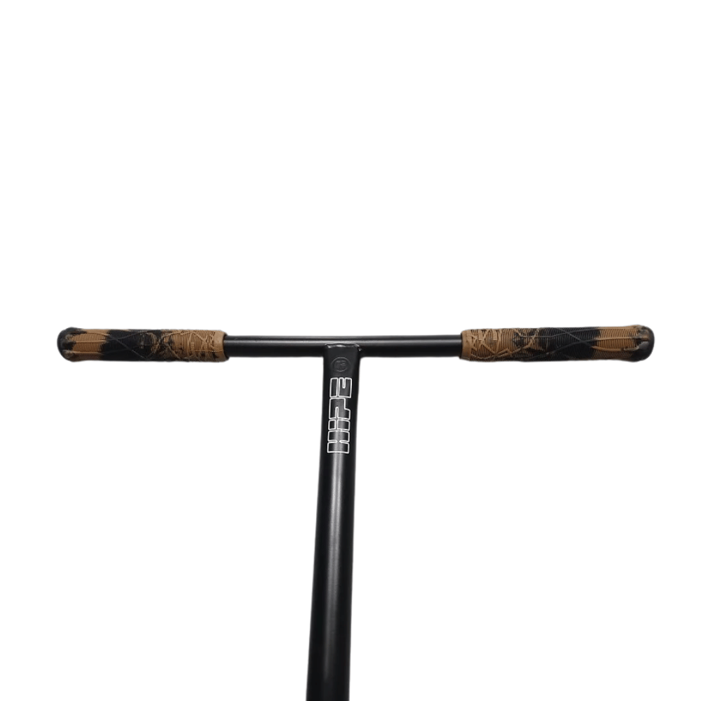 AB Bikes Scooter Hipe XL in silver&brown – handbar view