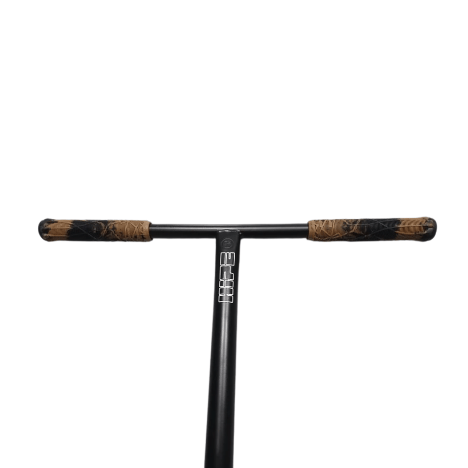 AB Bikes Scooter Hipe XL in silver&brown – handbar view