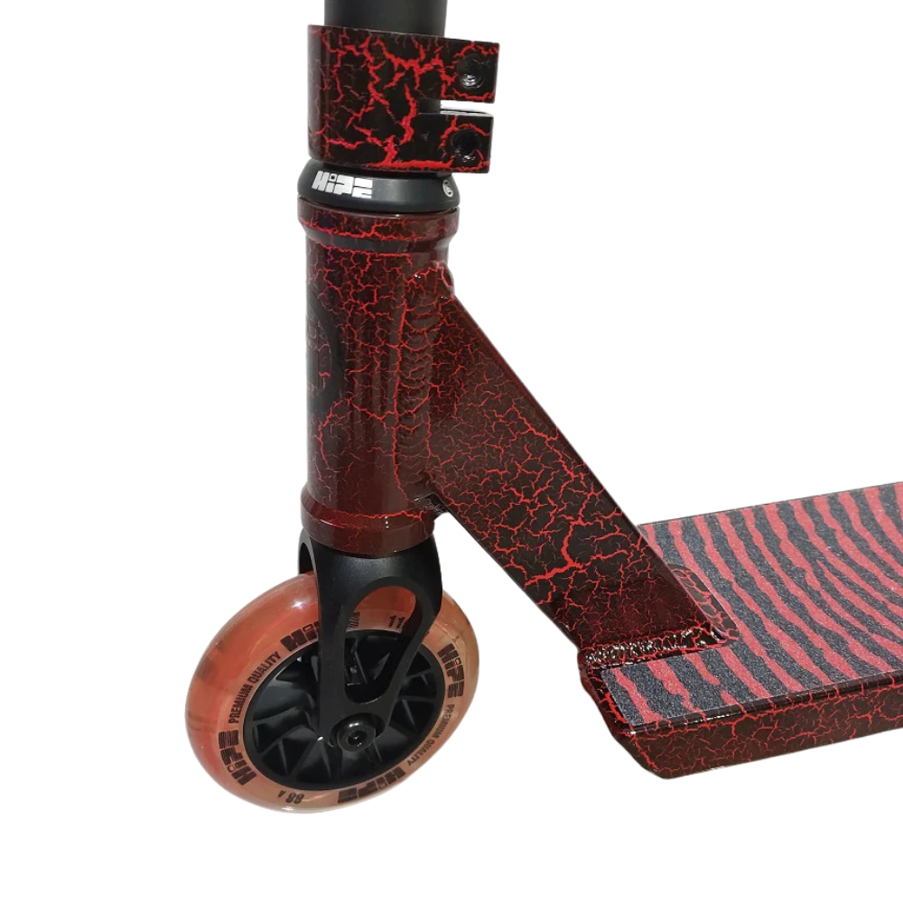 AB Bikes Scooter Hipe H11 in red – front wheel view