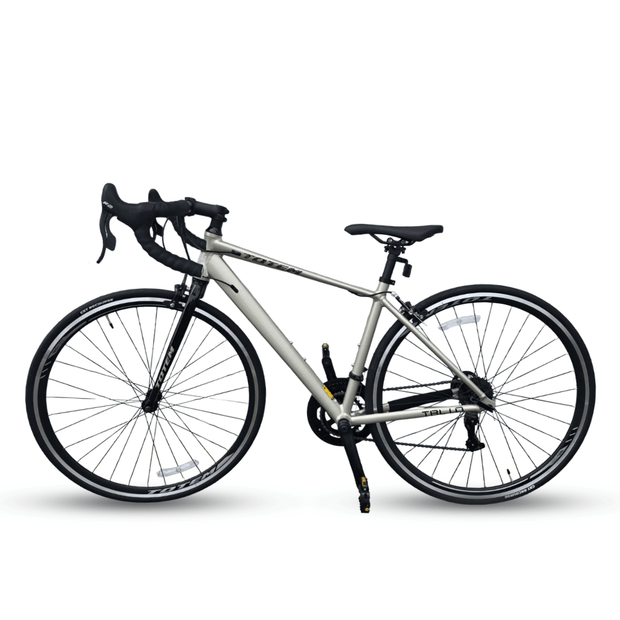 AB Bikes Road Bike Totem in silver – side view