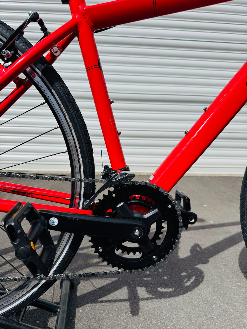 AB Bikes Mountain Bike Univega Maxima Fit 1.0 in red – seat tube view