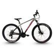 AB Bikes Mountain Bike UPLAND in silver black – side view