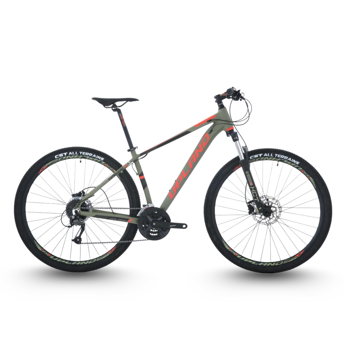 AB Bikes Mountain Bike UPLAND Vanguard in green – side view