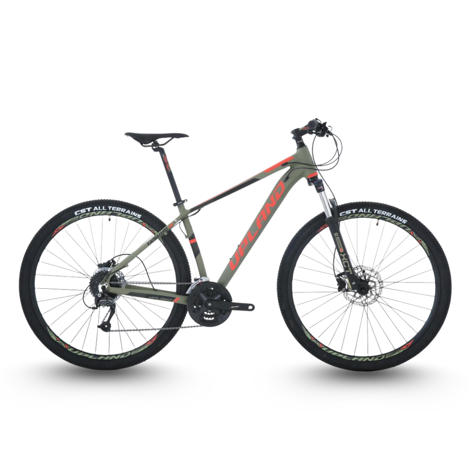 AB Bikes Mountain Bike UPLAND Vanguard in green – side view