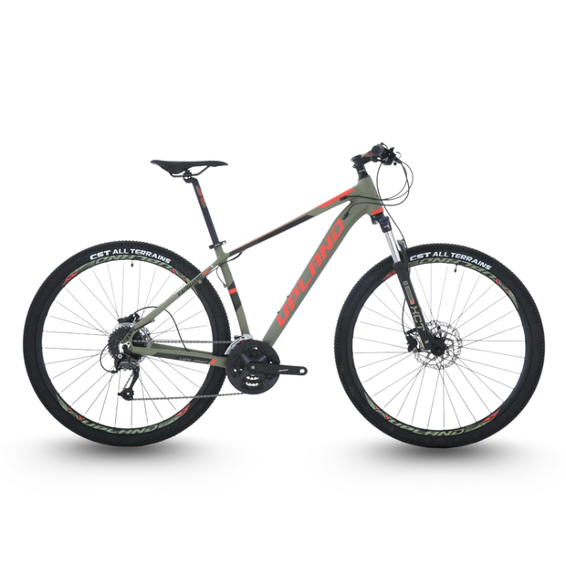 AB Bikes Mountain Bike UPLAND Vanguard in green – side view