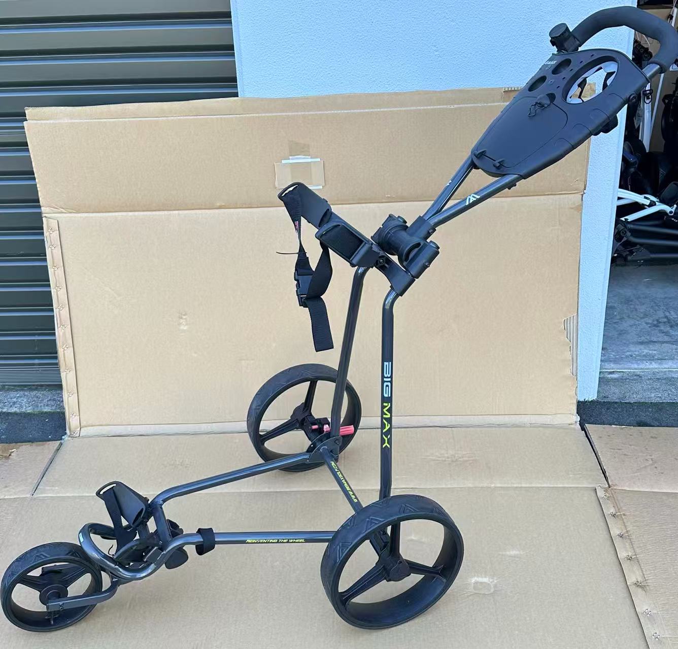 BIG MAX TI 1000 Golf Trundler Push Cart fast fold golf trolley