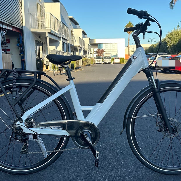 City Electric assist Bicycle, E bike, lithium battery, step through frame, 27.5"