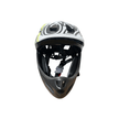 AB Bikes Accessories Xds Kids full face Helmet in green/yellow – front view