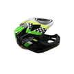 AB Bikes Accessories Xds Kids full face Helmet in green/yellow – right side view