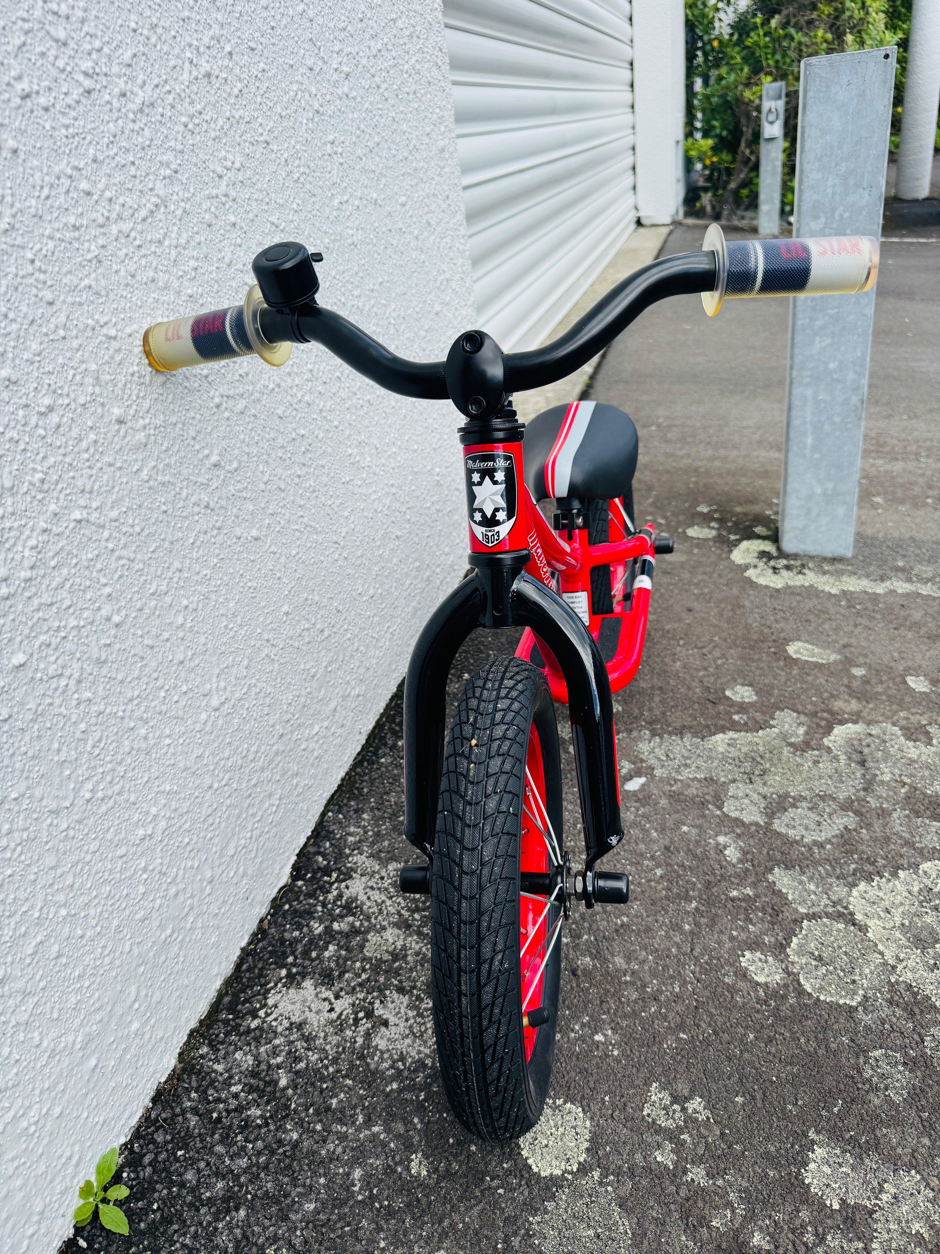 AB Bikes Kid Bike Kids Balance Bike 2 in red – front view