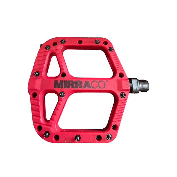 AB Bikes Accessories Bike Foot Pedal in red – top view